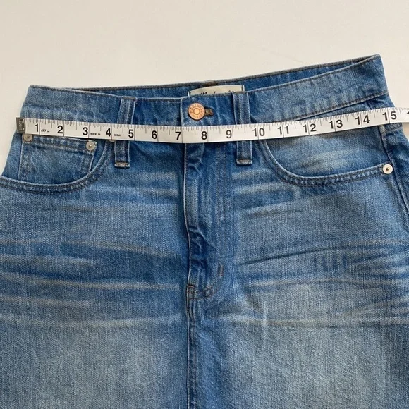 Madewell McCarren Raw-Hem Jean Skirt Size 27